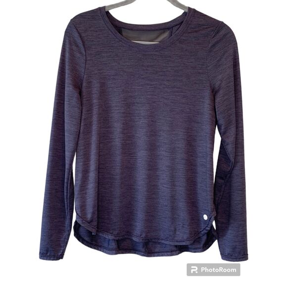 Apana Purple Long Sleeve Workout Shirt Medium - Picture 1 of 6